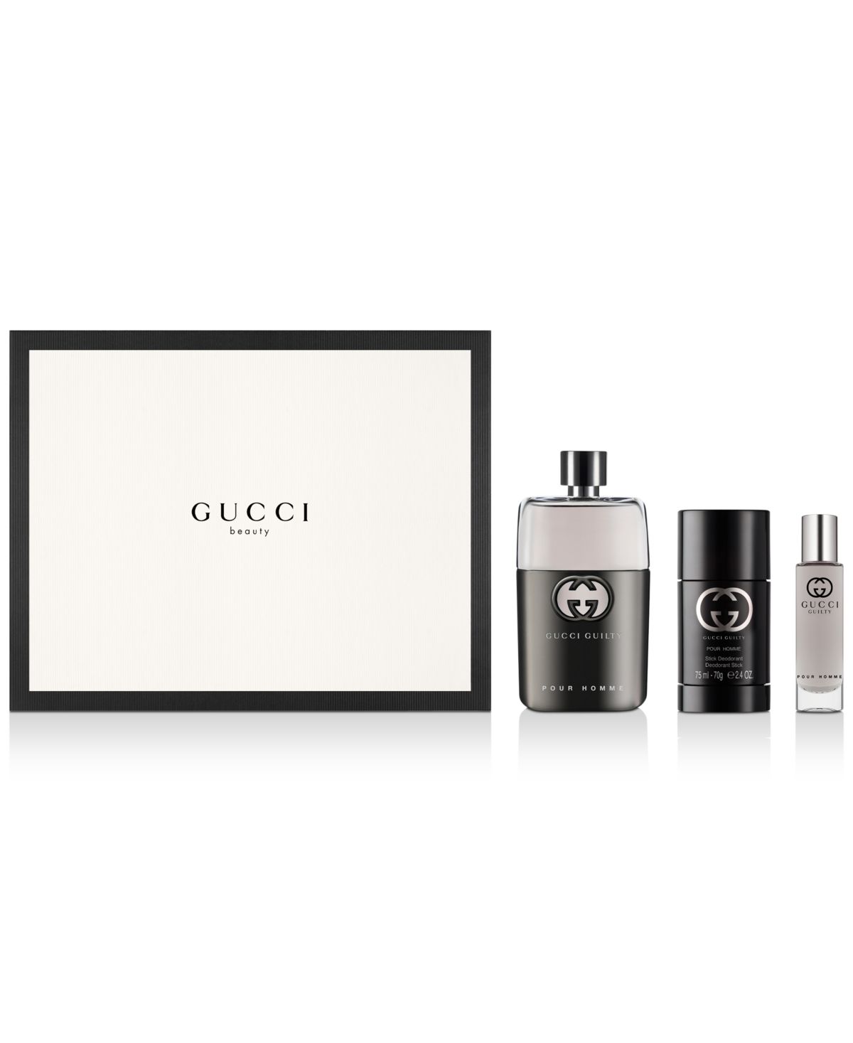 Set Gucci Guilty Eau Pour Homme 3Pcs - Miss Luxury