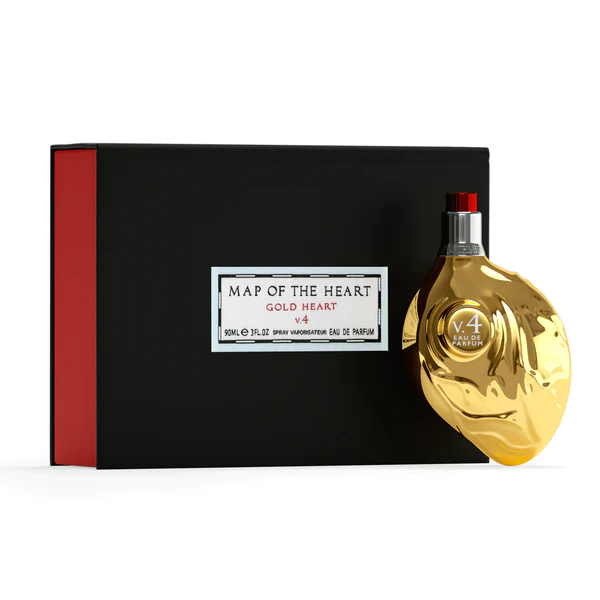 Map of the Heart Gold V4 heart parfum bottle perfume fragrance