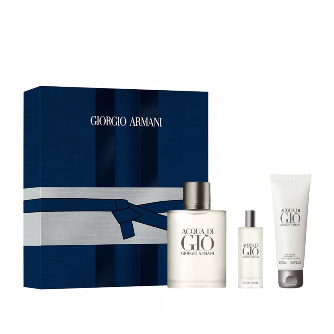 Gift Set Giorgio Armani Acqua Di Gio 3 pcs (EDT 100ml & EDT 15ml & Sữa tắm 75ml)