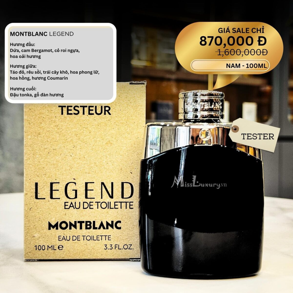 Khuyến mãi – Tester Montblanc Legend EDT