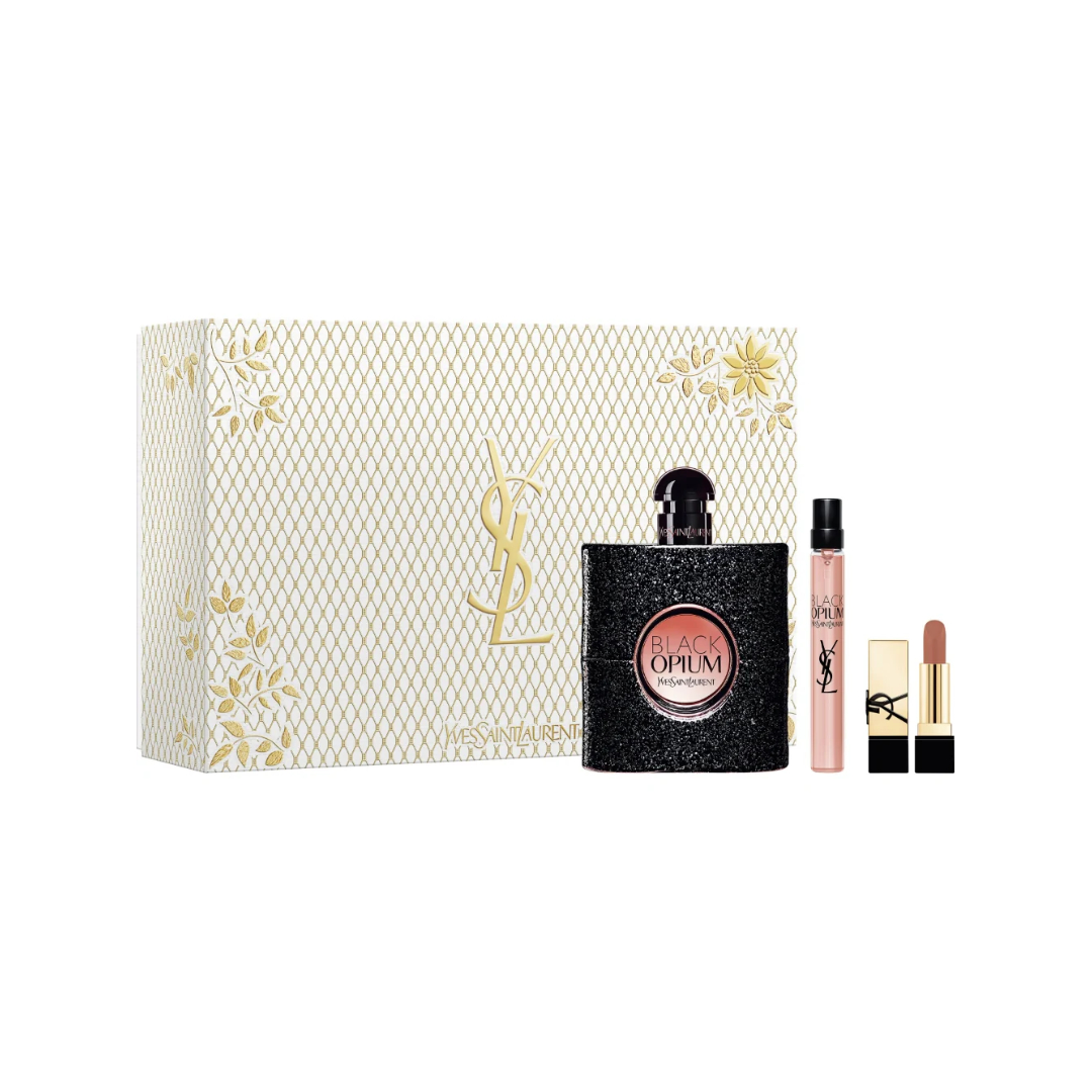 Gift Set YSL Yves Saint Laurent Black Opium 3pcs
