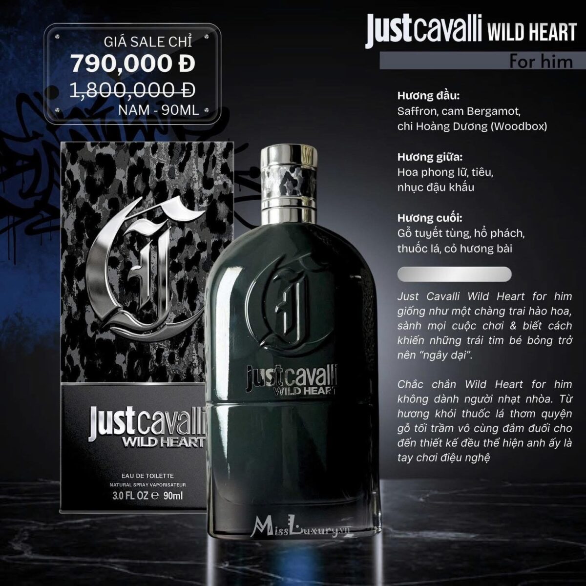 JustCavalli Wild Heart For Him – KM
